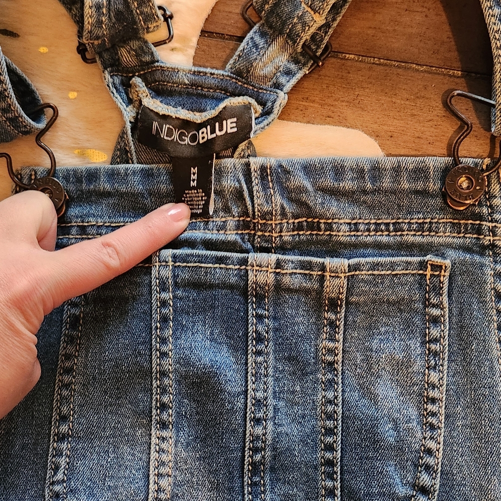 Indigo Blue Denim Overalls
